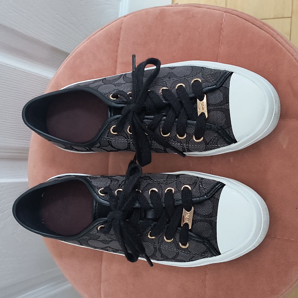 COACH Empire Low Top Logo Sneakers Size 7.5 - Picture 2 of 8